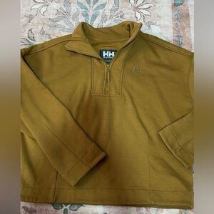 Helly Hansen Quarter Zip Sweatshirt/ Minimalist Rustic Preppy Loungewear Hiking